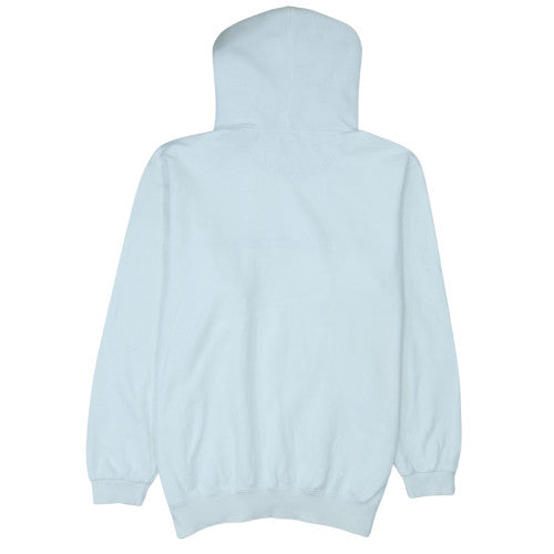 Champion Men's White Pullover Hoodie L Logo Fleece Sweatshirt