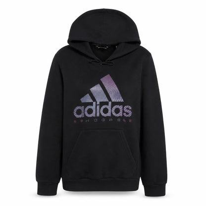 Adidas Women's Black Hoops Pullover Hoodie Size M