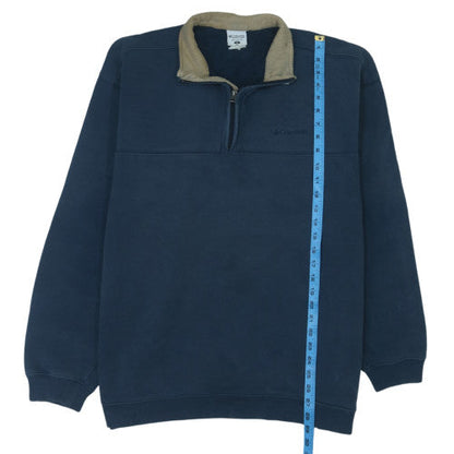 Columbia Men’s Blue XL Fleece 1/4 Zip Pullover Sweatshirt