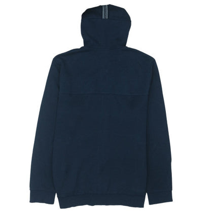 Hugo Boss Men's Blue Full Zip Hoodie XL Logo Cotton Blend