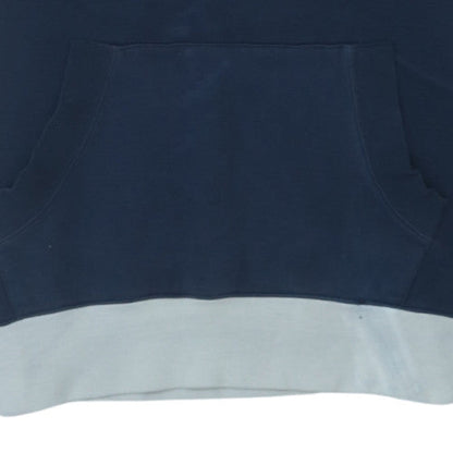 Canterbury Men's Blue Pullover Rugby Hoodie Size L Cotton Blend