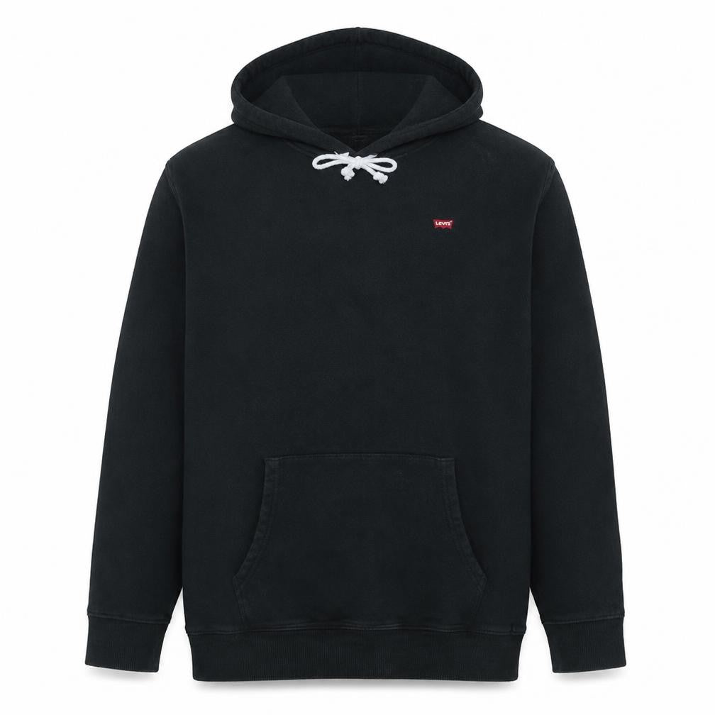 Levi's Mens Black Pullover Hoodie 2XL Regular Fit Fleece