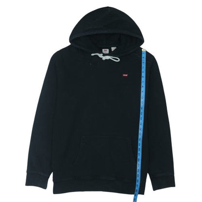 Levi's Mens Black Pullover Hoodie 2XL Regular Fit Fleece