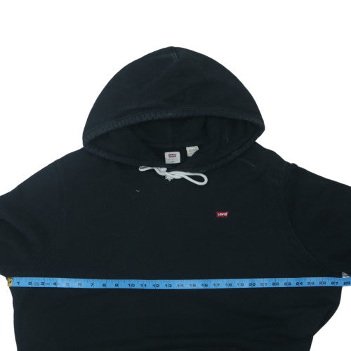 Levi's Mens Black Pullover Hoodie 2XL Regular Fit Fleece