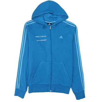 Adidas Men's Blue Full Zip Hoodie Size M Sportswear