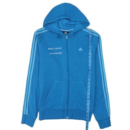 Adidas Men's Blue Full Zip Hoodie Size M Sportswear