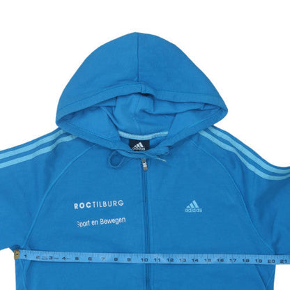 Adidas Men's Blue Full Zip Hoodie Size M Sportswear