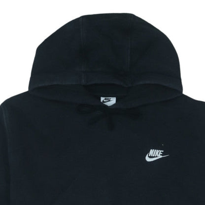 Nike Men's Black Pullover Hoodie M Regular Fit Fleece Sweatshirt