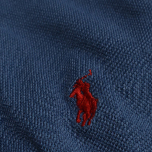 Polo Sport Men's Blue Cotton Short Sleeve Polo Shirt Size L