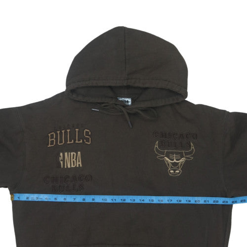 NBA Chicago Bulls Men's Brown Pullover Hoodie Size L Fleece Sweatshirt