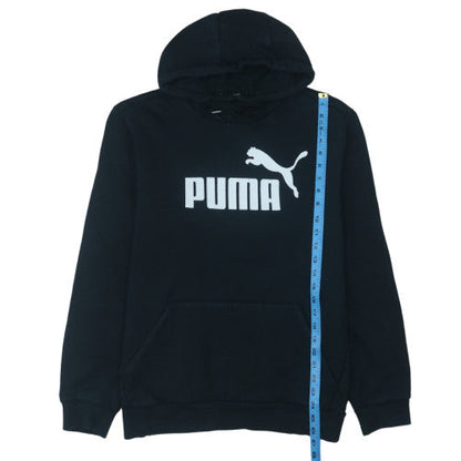 Puma Men's Black Pullover Hoodie M Fleece Graphic Sportswear