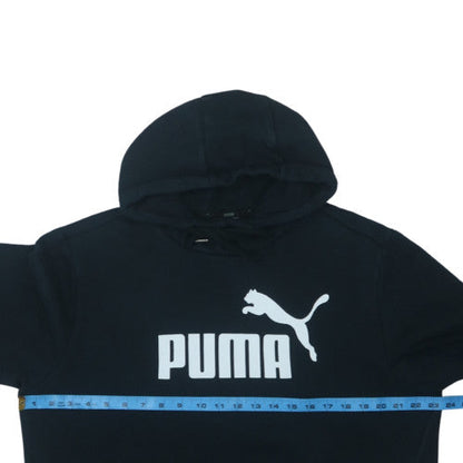 Puma Men's Black Pullover Hoodie M Fleece Graphic Sportswear