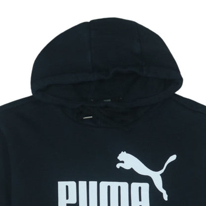 Puma Men's Black Pullover Hoodie M Fleece Graphic Sportswear