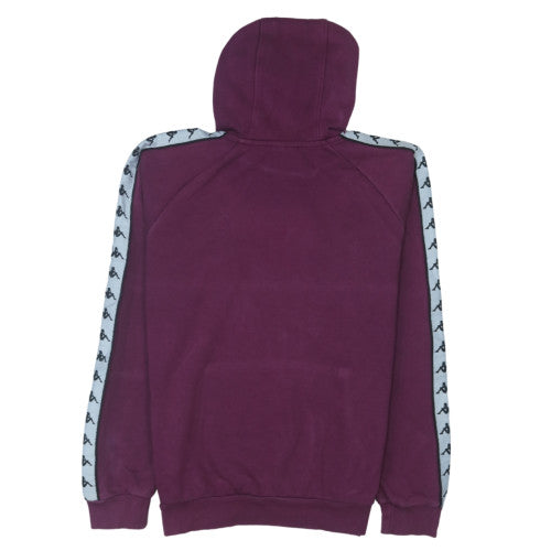 Kappa Women’s Purple Pullover Hoodie Small Logo Tape Detail