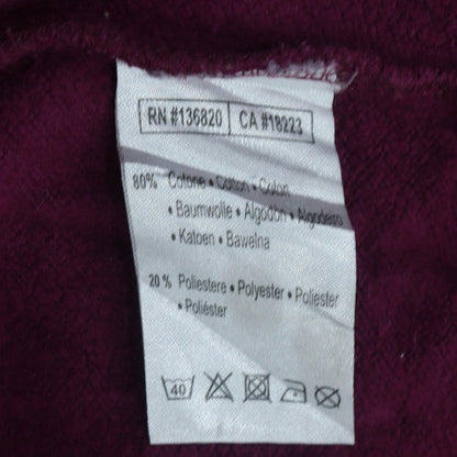 Kappa Women’s Purple Pullover Hoodie Small Logo Tape Detail