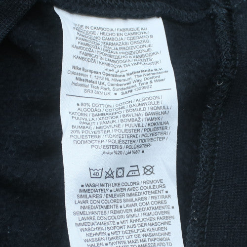 Nike Men's Black Small Pullover Crew Neck Fleece Sweatshirt