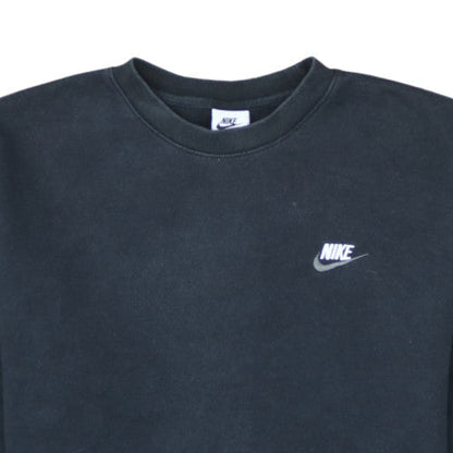 Nike Men's Black Small Pullover Crew Neck Fleece Sweatshirt
