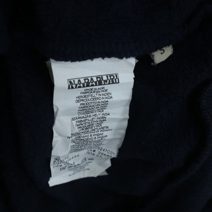 Napapijri Men’s Blue Logo Pullover Hoodie Size M