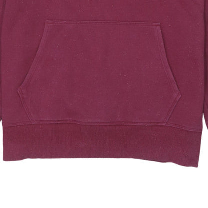 Under Armour Girls Purple Pullover Hoodie Small Fleece Logo Sweatshirt
