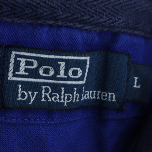 Polo Ralph Lauren Men's Blue Embroidered Classic Fit Polo Shirt L
