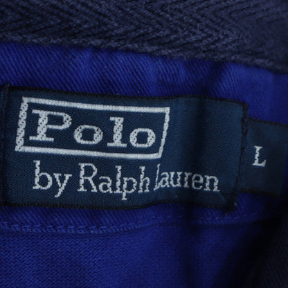 Polo Ralph Lauren Men's Blue Embroidered Classic Fit Polo Shirt L