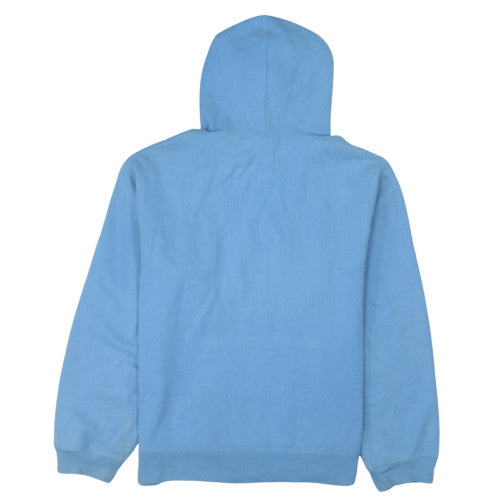 GAP Men's Blue Pullover Hoodie M Logo Fleece Cotton Blend