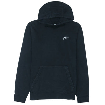 Nike Men's Black Pullover Hoodie M Logo Fleece Sweatshirt