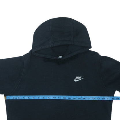 Nike Men's Black Pullover Hoodie M Logo Fleece Sweatshirt