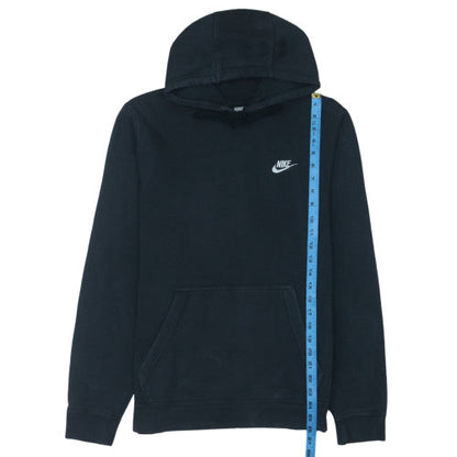 Nike Men's Black Pullover Hoodie M Logo Fleece Sweatshirt