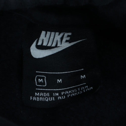 Nike Men's Black Pullover Hoodie M Logo Fleece Sweatshirt