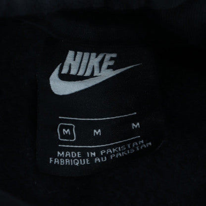 Nike Men's Black Pullover Hoodie M Logo Fleece Sweatshirt