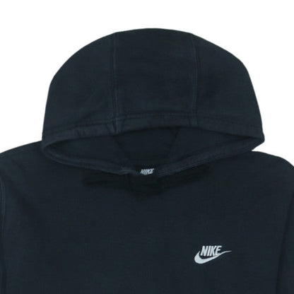 Nike Men's Black Pullover Hoodie M Logo Fleece Sweatshirt