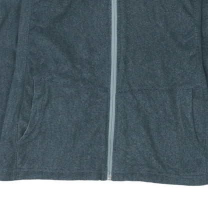 The North Face Unisex Grey Fleece Hooded Full Zip Jacket XL