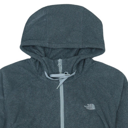 The North Face Unisex Grey Fleece Hooded Full Zip Jacket XL