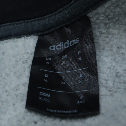 adidas Men's Grey XL Full Zip Hooded Sweatshirt