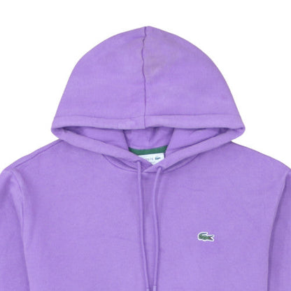 Lacoste Men's Purple Classic Fit Pullover Hoodie Size XL