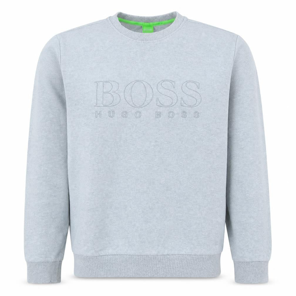Hugo Boss Men's Grey Regular Fit Logo Sweatshirt Size L