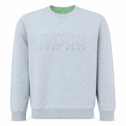 Hugo Boss Men's Grey Regular Fit Logo Sweatshirt Size L