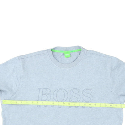 Hugo Boss Men's Grey Regular Fit Logo Sweatshirt Size L