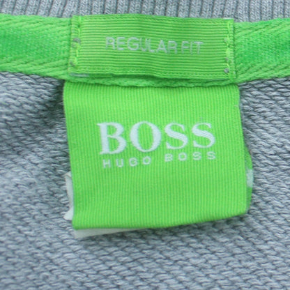Hugo Boss Men's Grey Regular Fit Logo Sweatshirt Size L