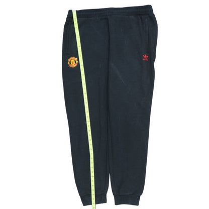 adidas Men Black 2XL Jogger Trousers Manchester United Fleece