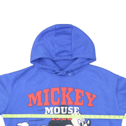 Disney Primark Women Blue Mickey Mouse Hoodie L 14/16 Pullover