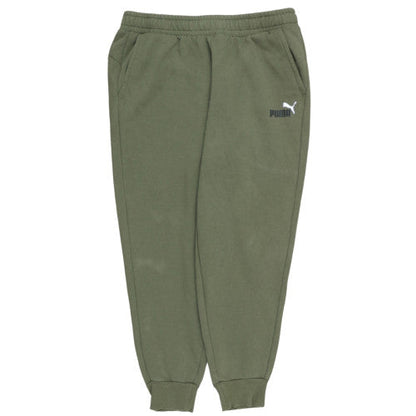 Puma Men's Green XL Fleece Jogger Trousers Regular Fit