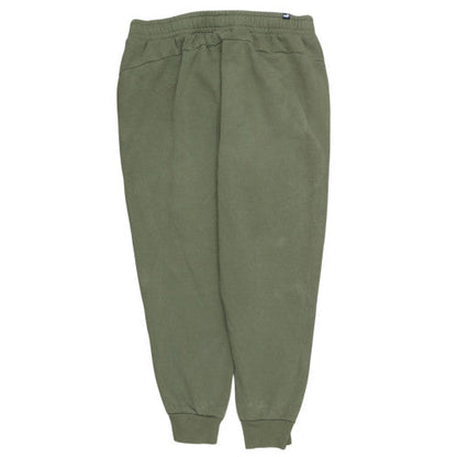 Puma Men's Green XL Fleece Jogger Trousers Regular Fit