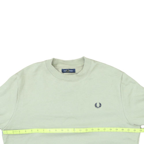 Fred Perry Men's Beige Crew Neck Knit Sweatshirt Size L