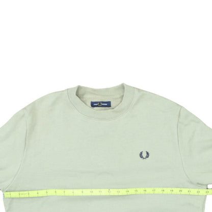 Fred Perry Men's Beige Crew Neck Knit Sweatshirt Size L