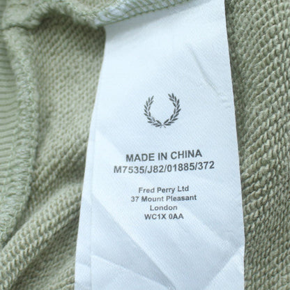 Fred Perry Men's Beige Crew Neck Knit Sweatshirt Size L