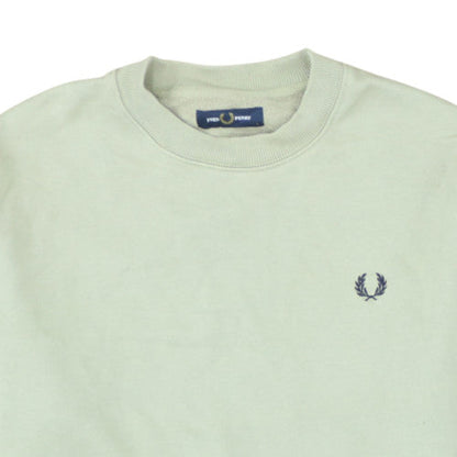 Fred Perry Men's Beige Crew Neck Knit Sweatshirt Size L