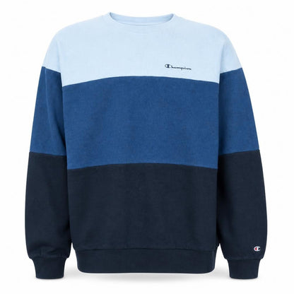 Champion Boys Blue 2XL Colourblock Crew Neck Sweatshirt