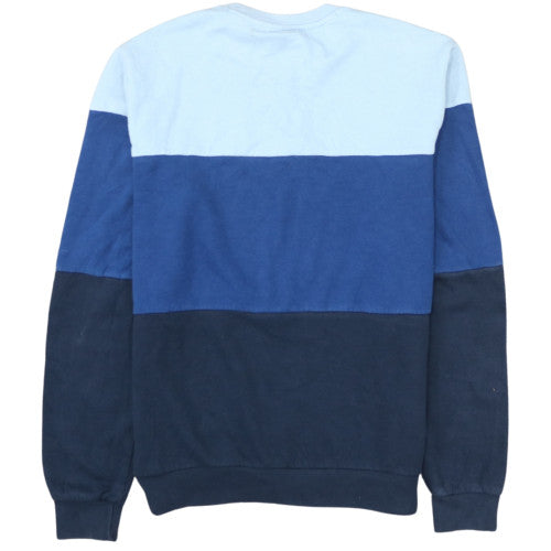 Champion Boys Blue 2XL Colourblock Crew Neck Sweatshirt